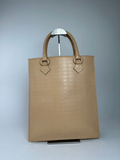 Vintage Vivienne Westwood Textured Tote Bag Beige