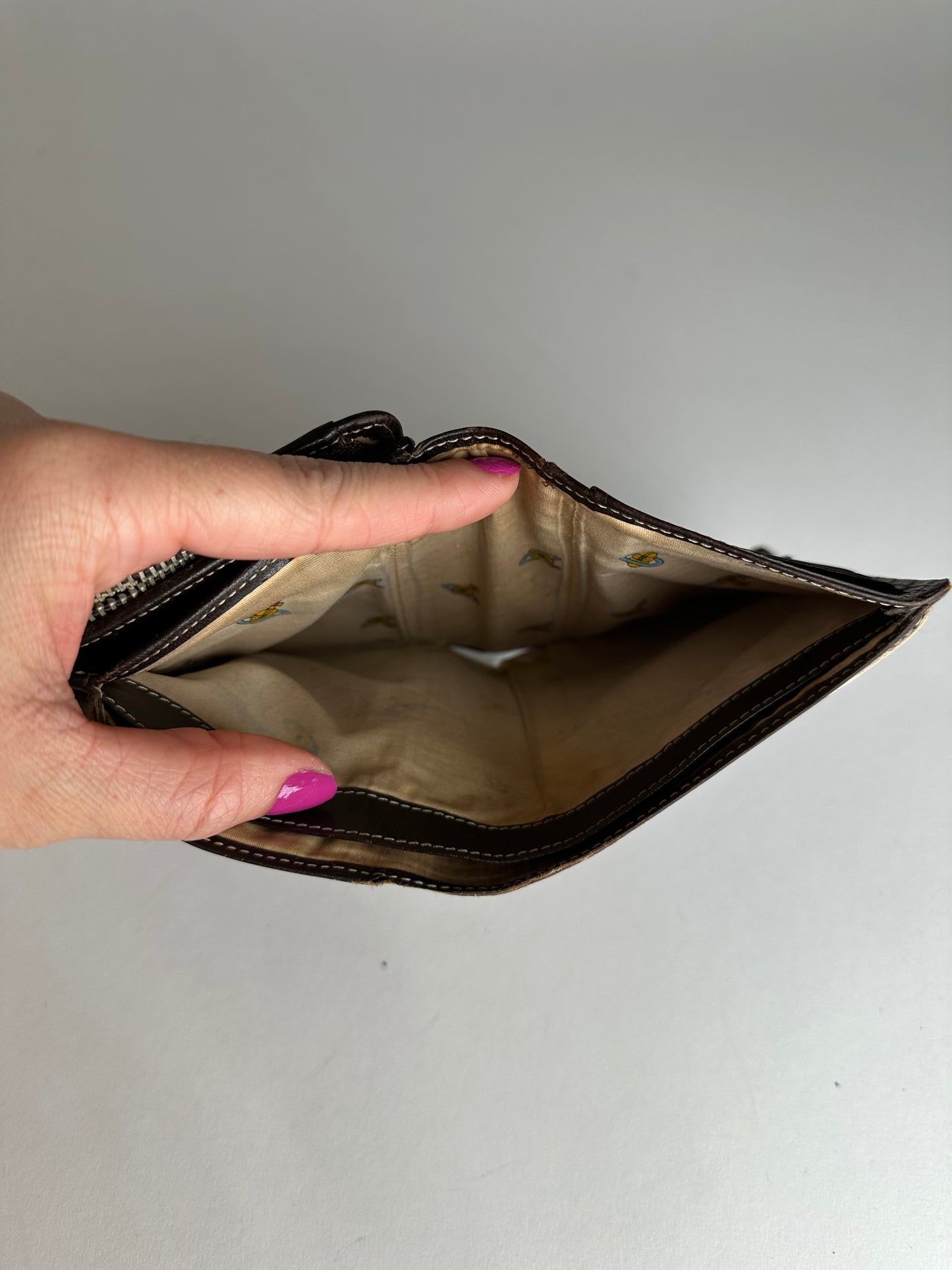 Vintage Vivienne Westwood Leather Wallet Black