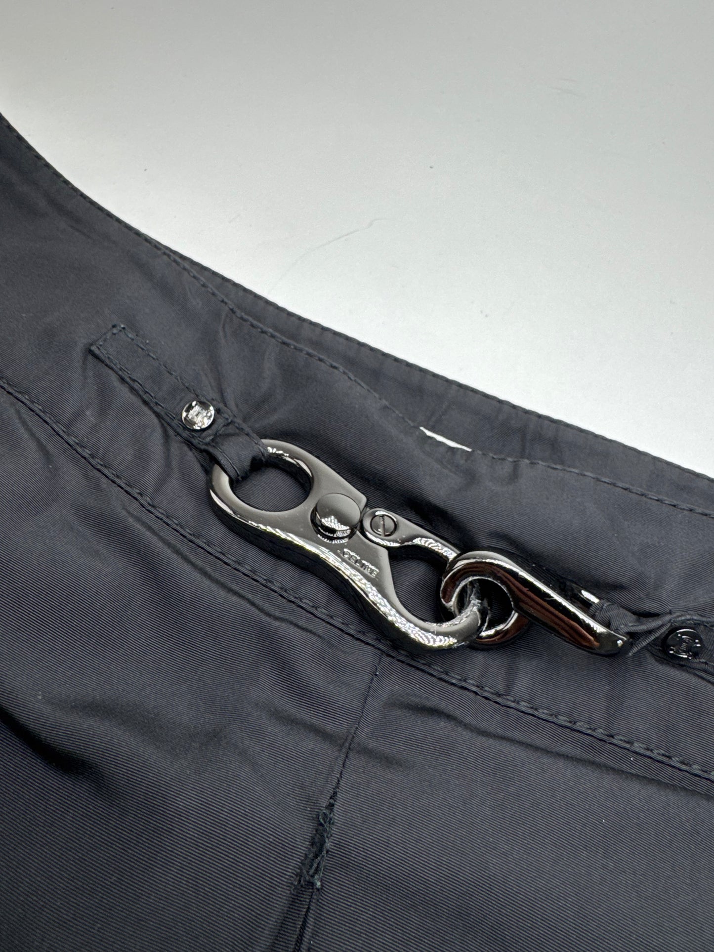 Vintage Celine Polyester skirt black 40