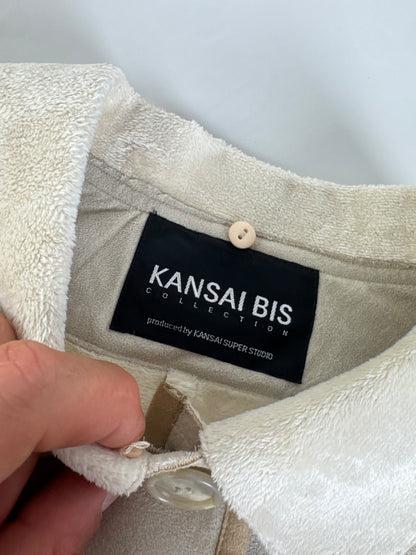 Vintage Kansai Yamamoto Suede Jacket Cream M