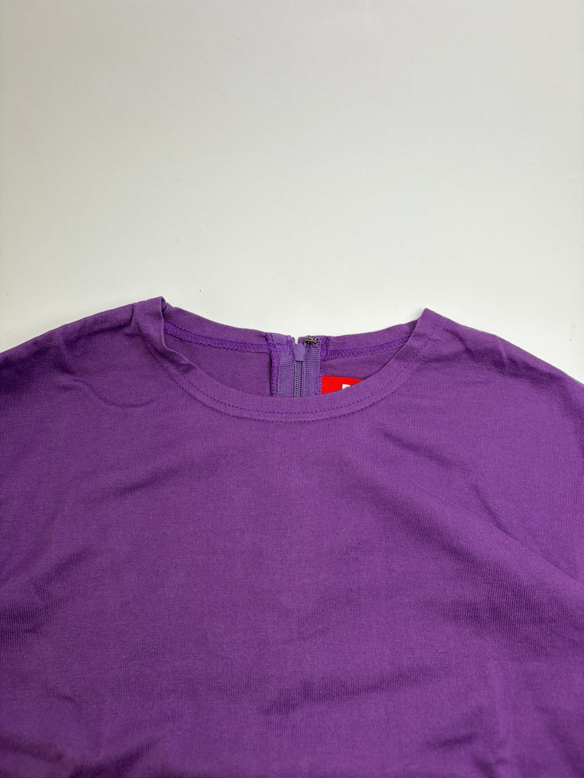 Vintage Comme des Garçons Peggy Moffitt Striped Sleeve Top Early 2000s Purple M