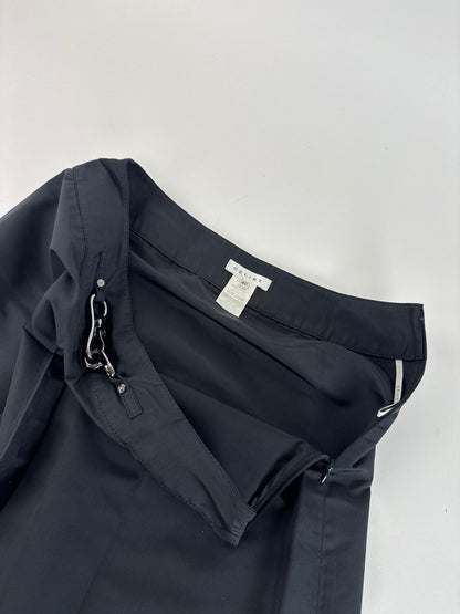 Vintage Celine Polyester skirt black 40