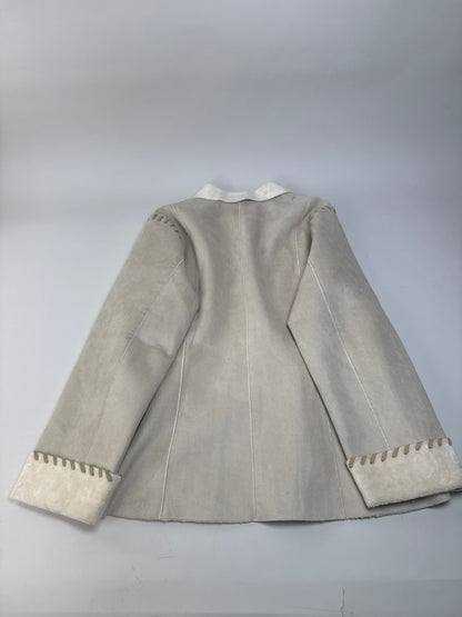 Vintage Kansai Yamamoto Suede Jacket Cream M