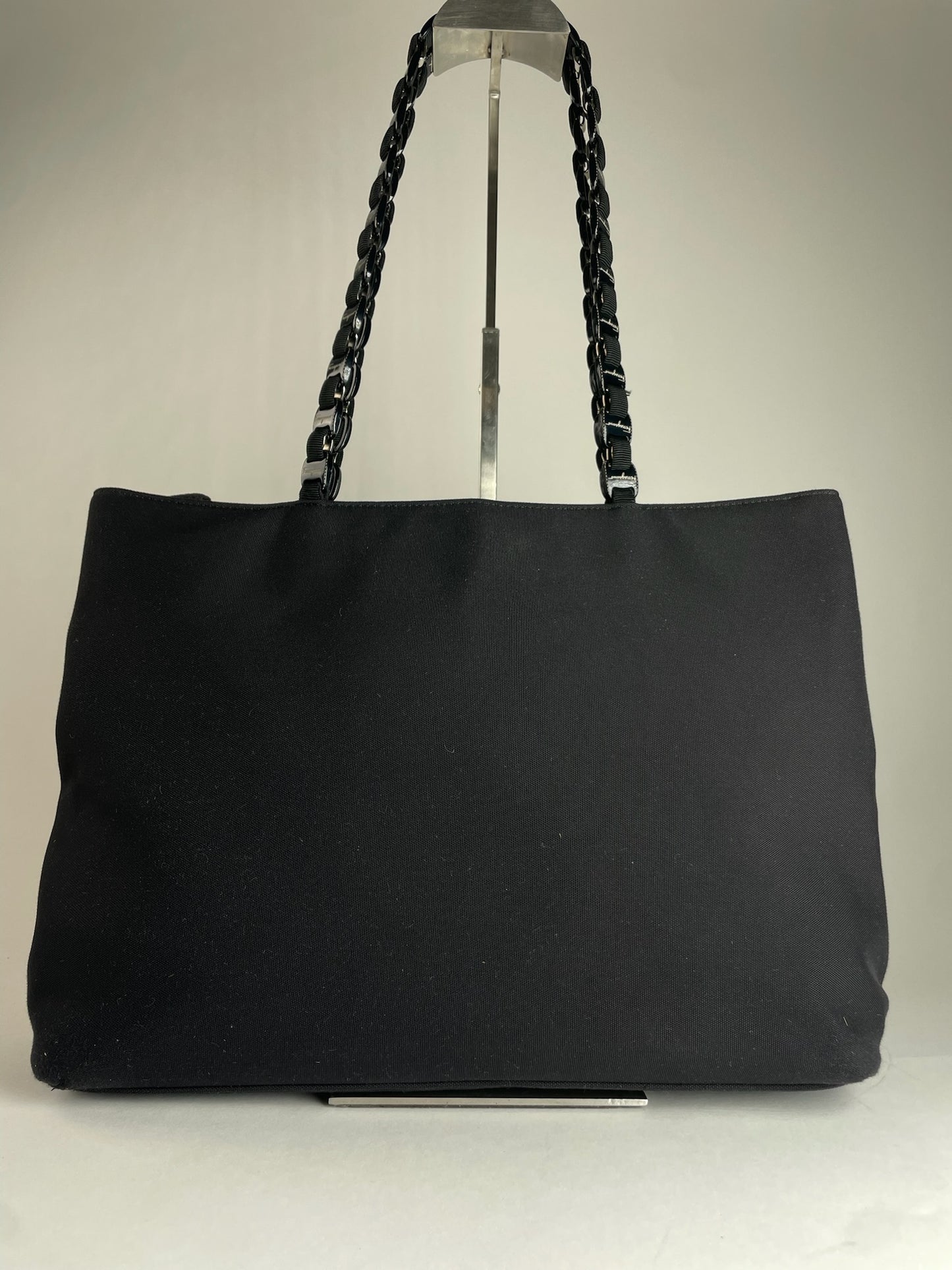 Vintage Salvatore Ferragamo Polyester Handbag Black