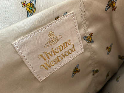 Vintage Vivienne Westwood Textured Tote Bag Beige
