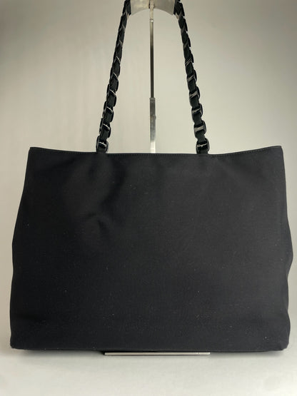 Vintage Salvatore Ferragamo Polyester Handbag Black