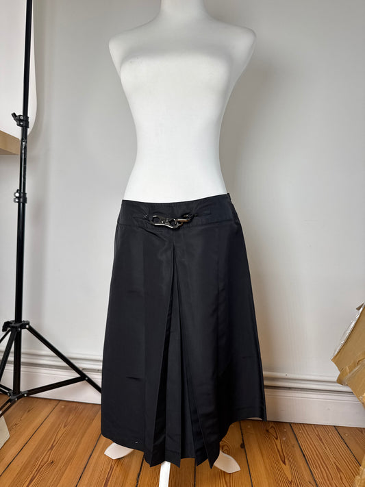 Vintage Celine Polyester skirt black 40
