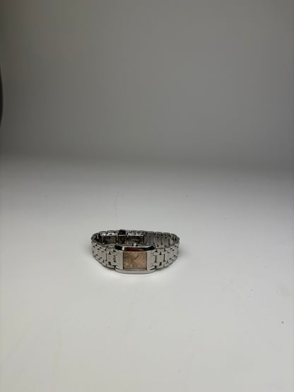 Vintage Fendi Orologi Bracelet Watch Stainless Steel Beige Dial