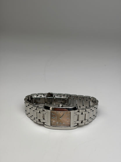 Vintage Fendi Orologi Bracelet Watch Stainless Steel Beige Dial