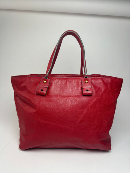 Vintage Chloe Leather Handbag Red