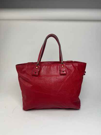 Vintage Chloe Leather Handbag Red