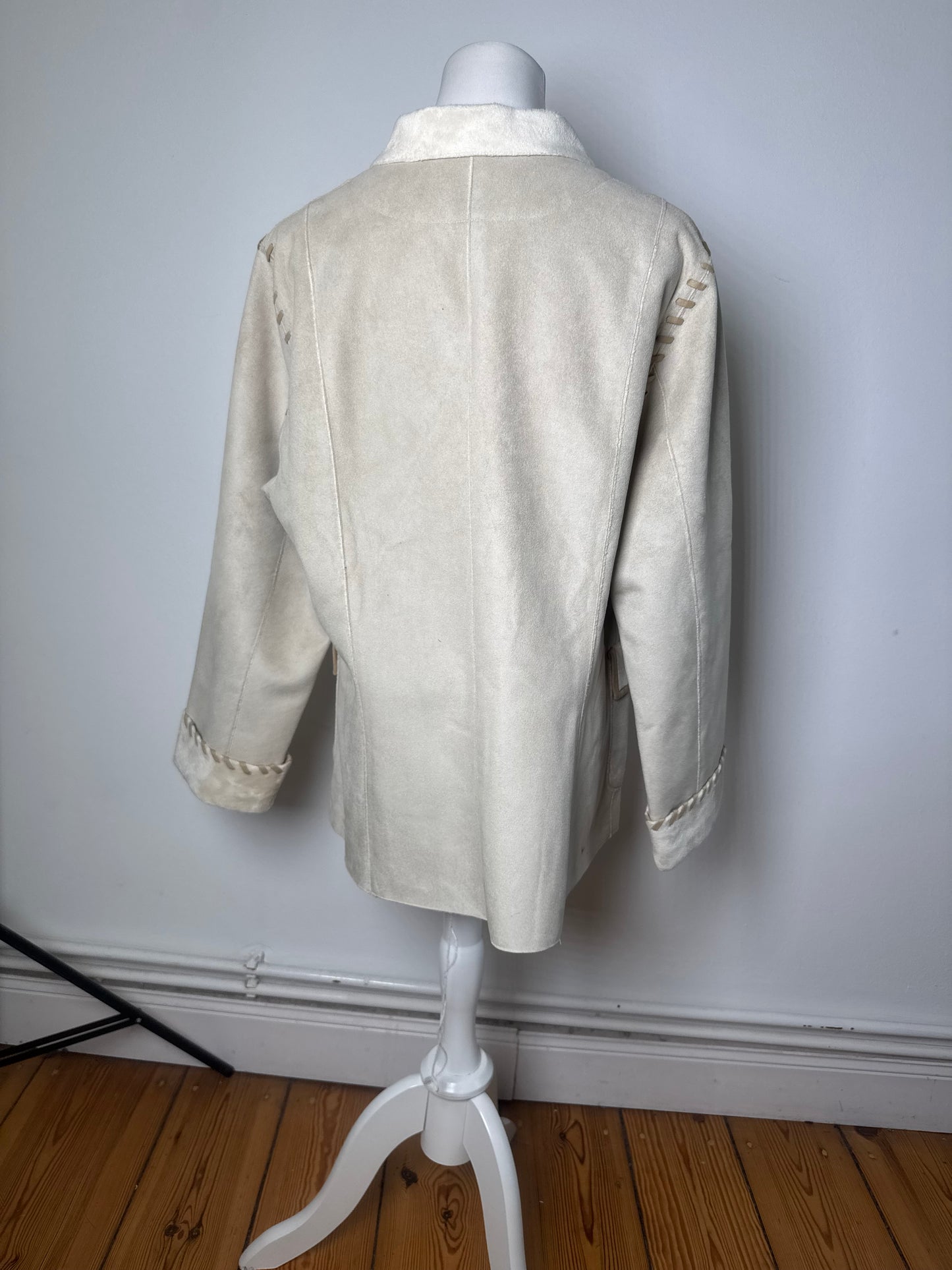 Vintage Kansai Yamamoto Suede Jacket Cream M