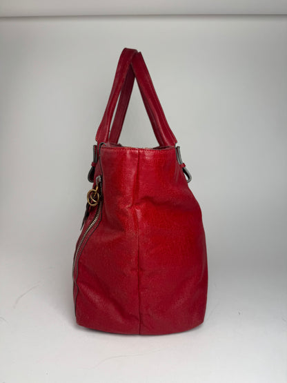 Vintage Chloe Leather Handbag Red