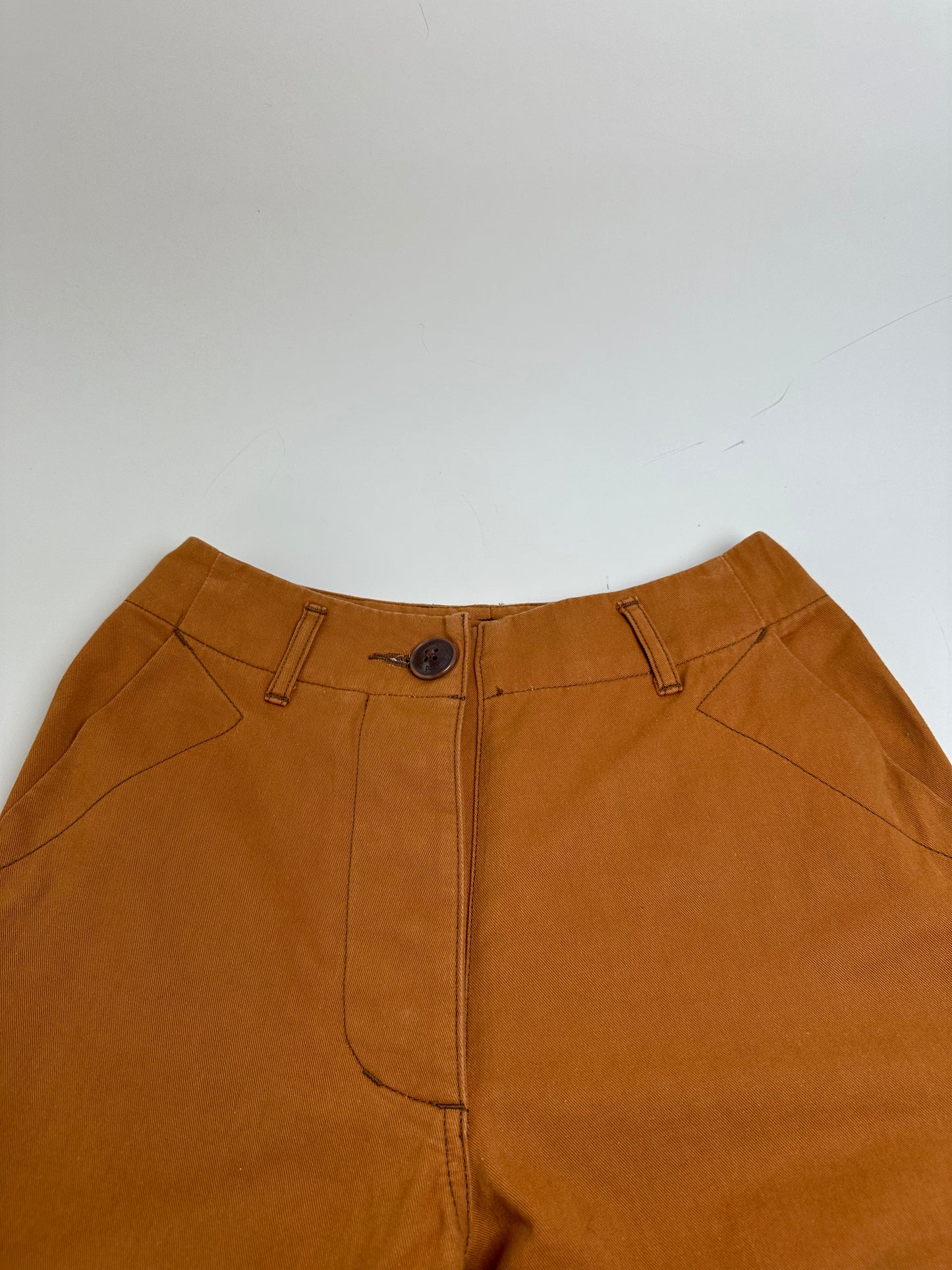 Vintage Vivienne Westwood Cotton Blend Trousers Rust S