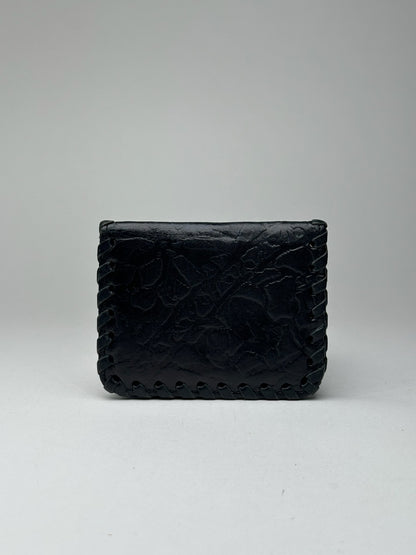 Porte-cartes vintage en cuir noir Vivienne Westwood