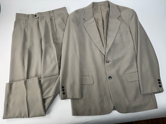 Vintage Dior Wool Suit Grey L
