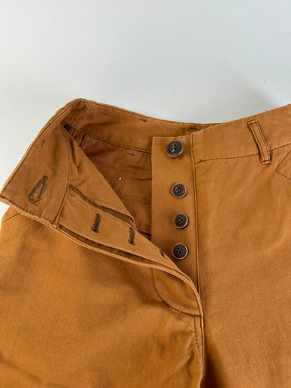 Vintage Vivienne Westwood Cotton Blend Trousers Rust S