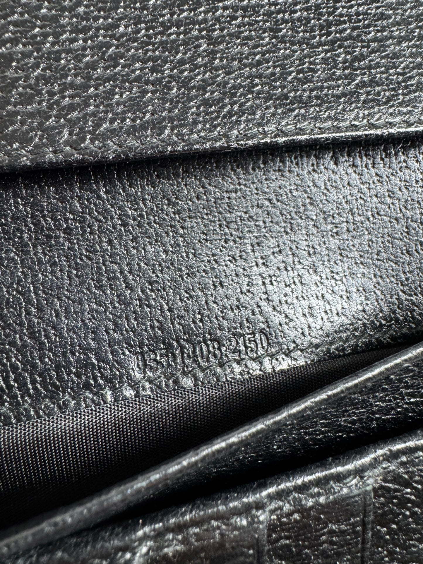 Vintage Gucci Leather Long Wallet  Black