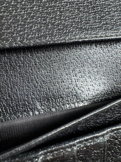 Vintage Gucci Leather Long Wallet  Black