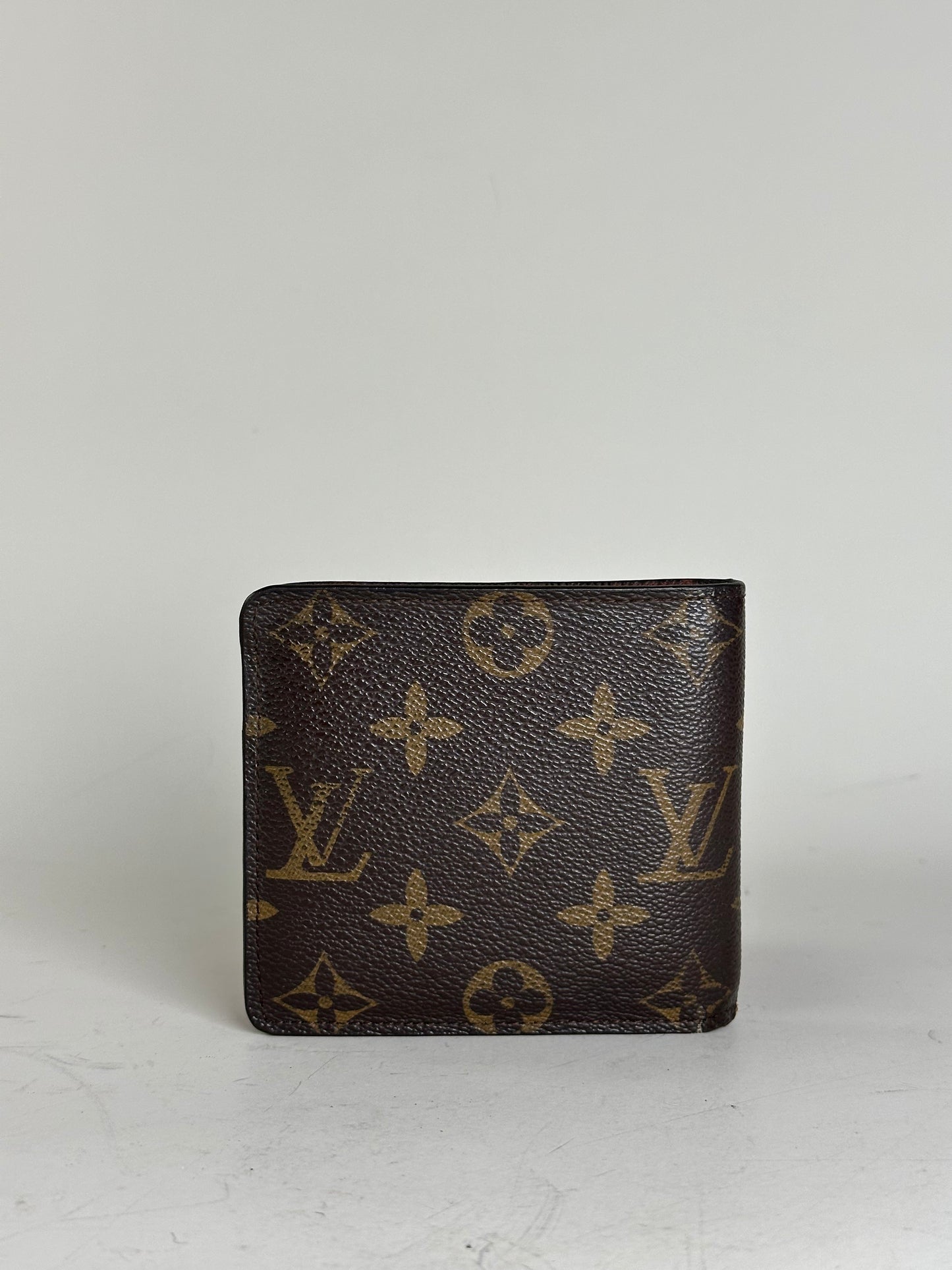 Vintage Louis Vuitton Monogram Canvas Wallet Brown Gold