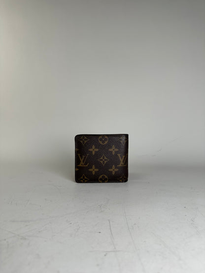 Vintage Louis Vuitton Monogram Canvas Wallet Brown Gold