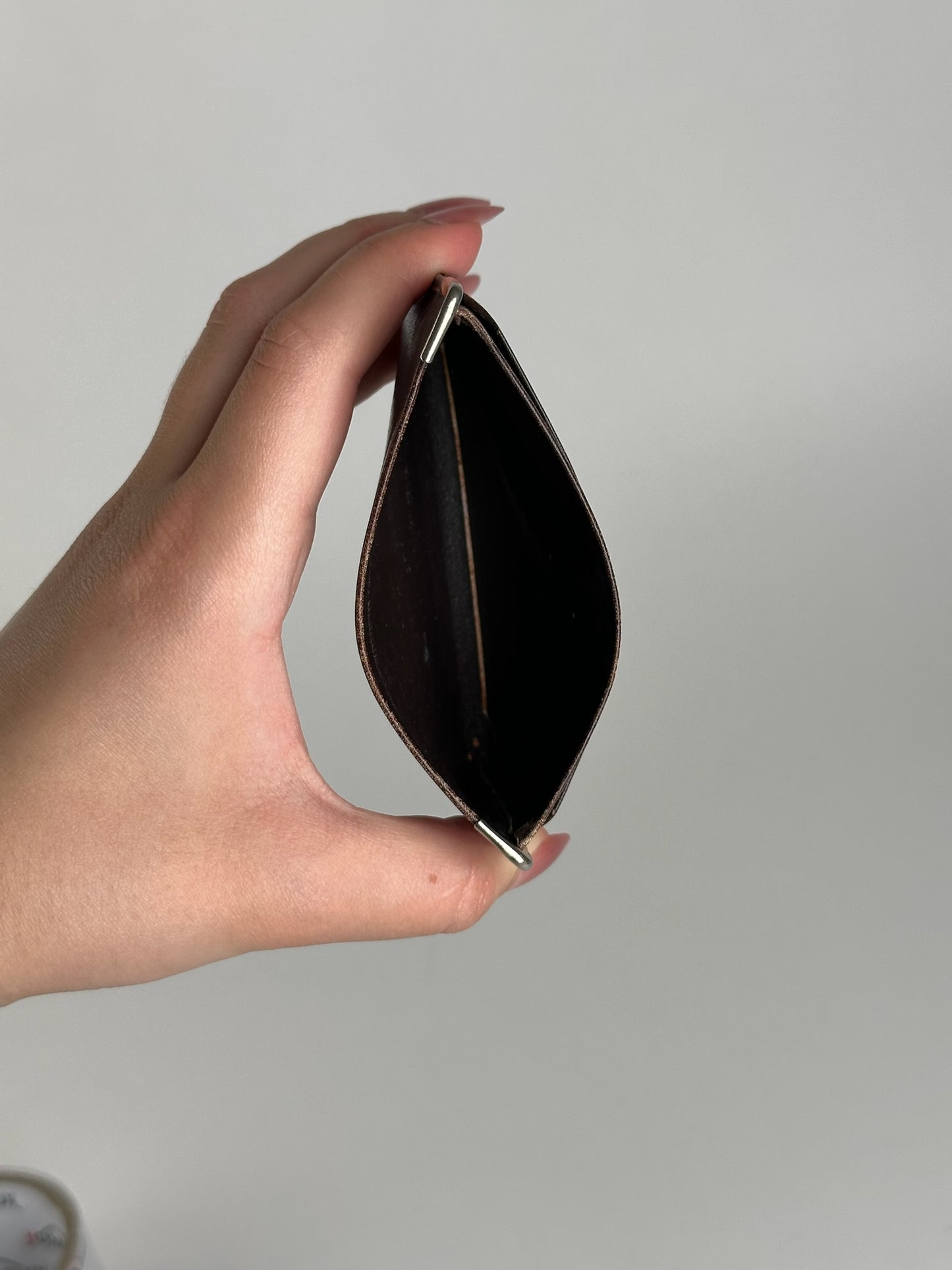 Vintage Givenchy leather Card holder brown