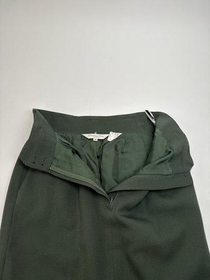 Vintage Dior Wool skirt Green M