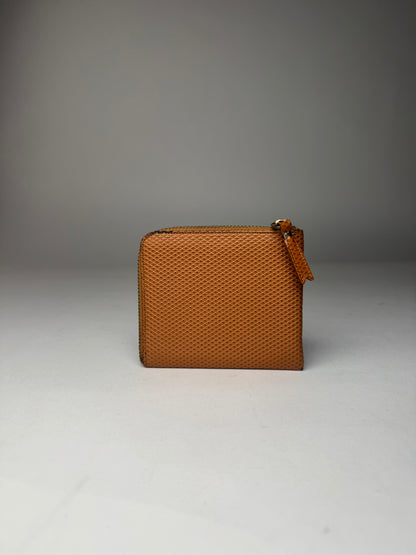 Vintage Commes Des Garçons Leather Card Holder Orange Brown