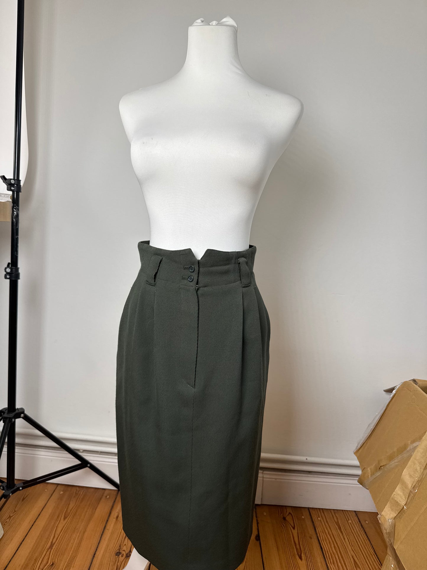 Vintage Dior Wool skirt Green M