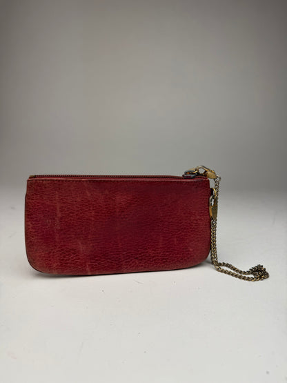Vintage Cartier Leather Card Holder Burgundy