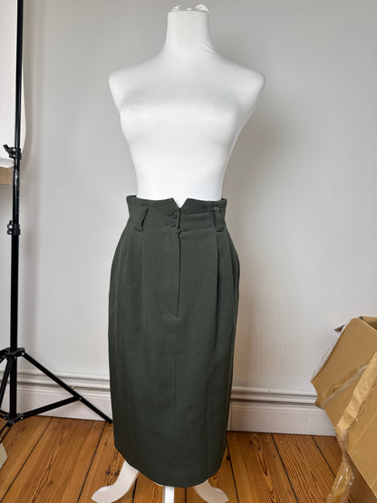 Vintage Dior Wool skirt Green M