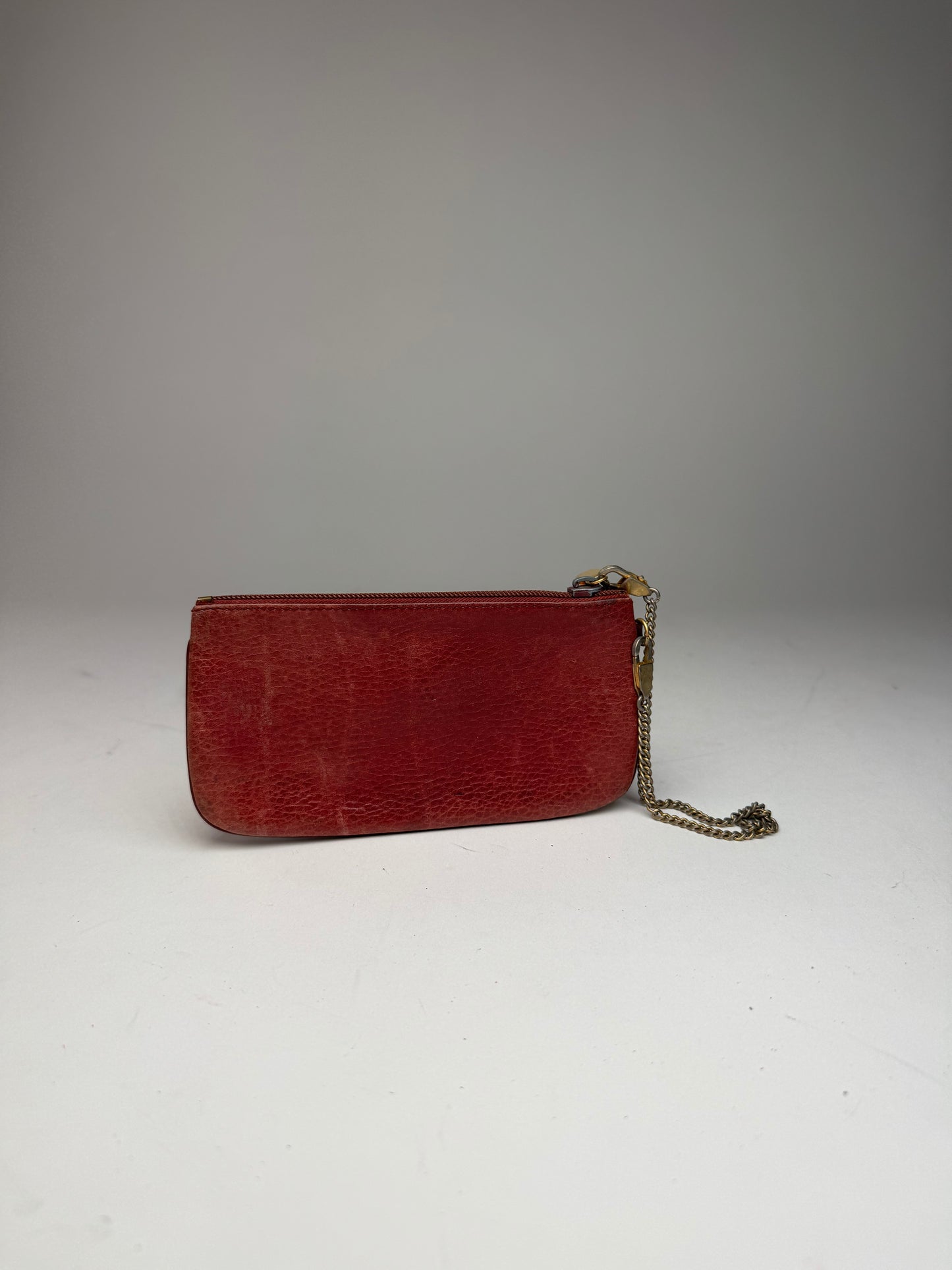 Vintage Cartier Leather Card Holder Burgundy