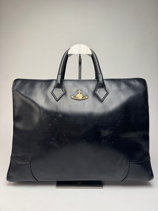 Vintage Vivienne Westwood Leather Handbag Black