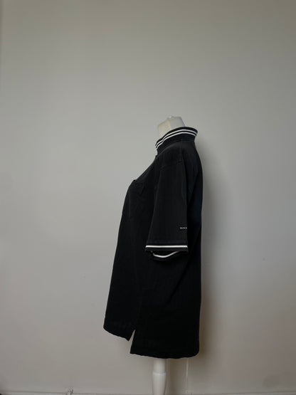 Vintage Burberry Men's Cotton Polo Shirt Black L