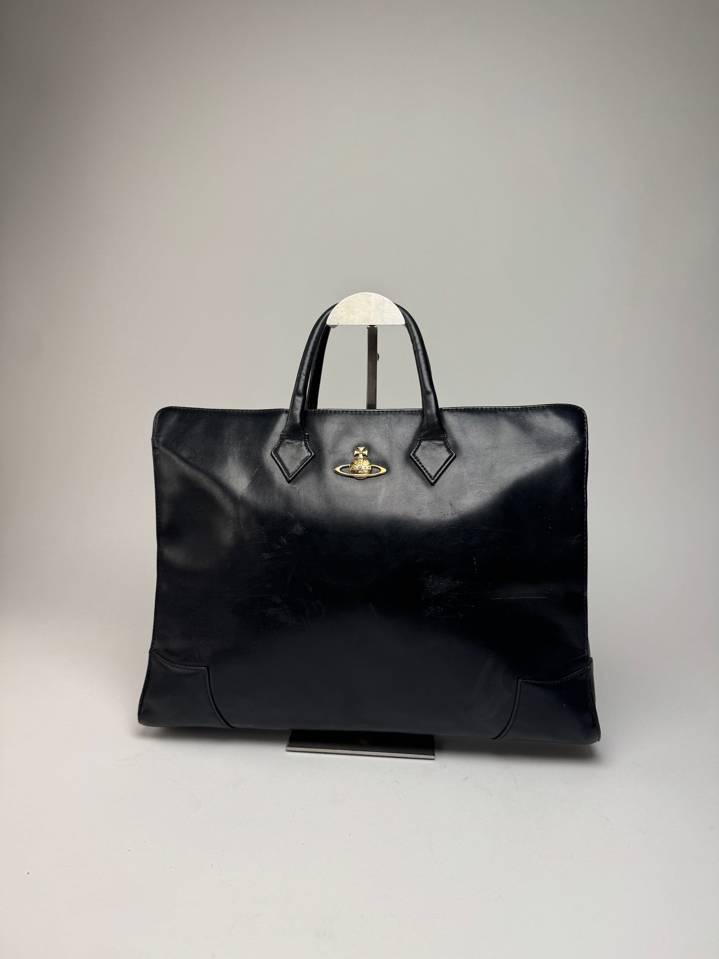 Vintage Vivienne Westwood Leather Handbag Black