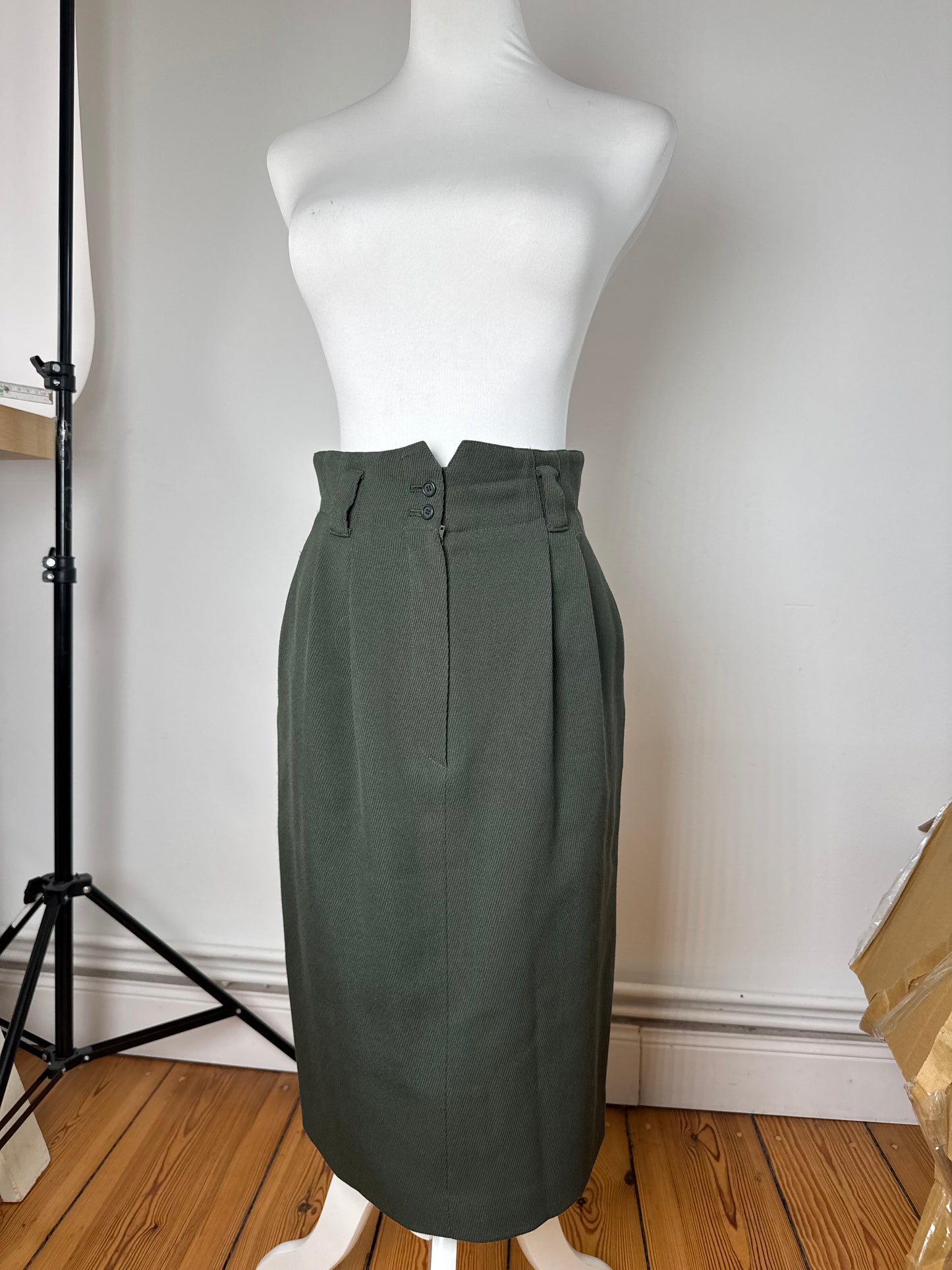 Vintage Dior Wool skirt Green M