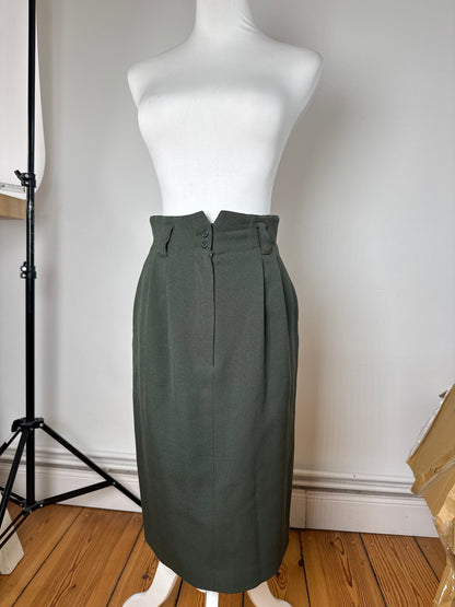 Vintage Dior Wool skirt Green M