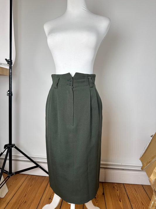 Vintage Dior Wool skirt Green M