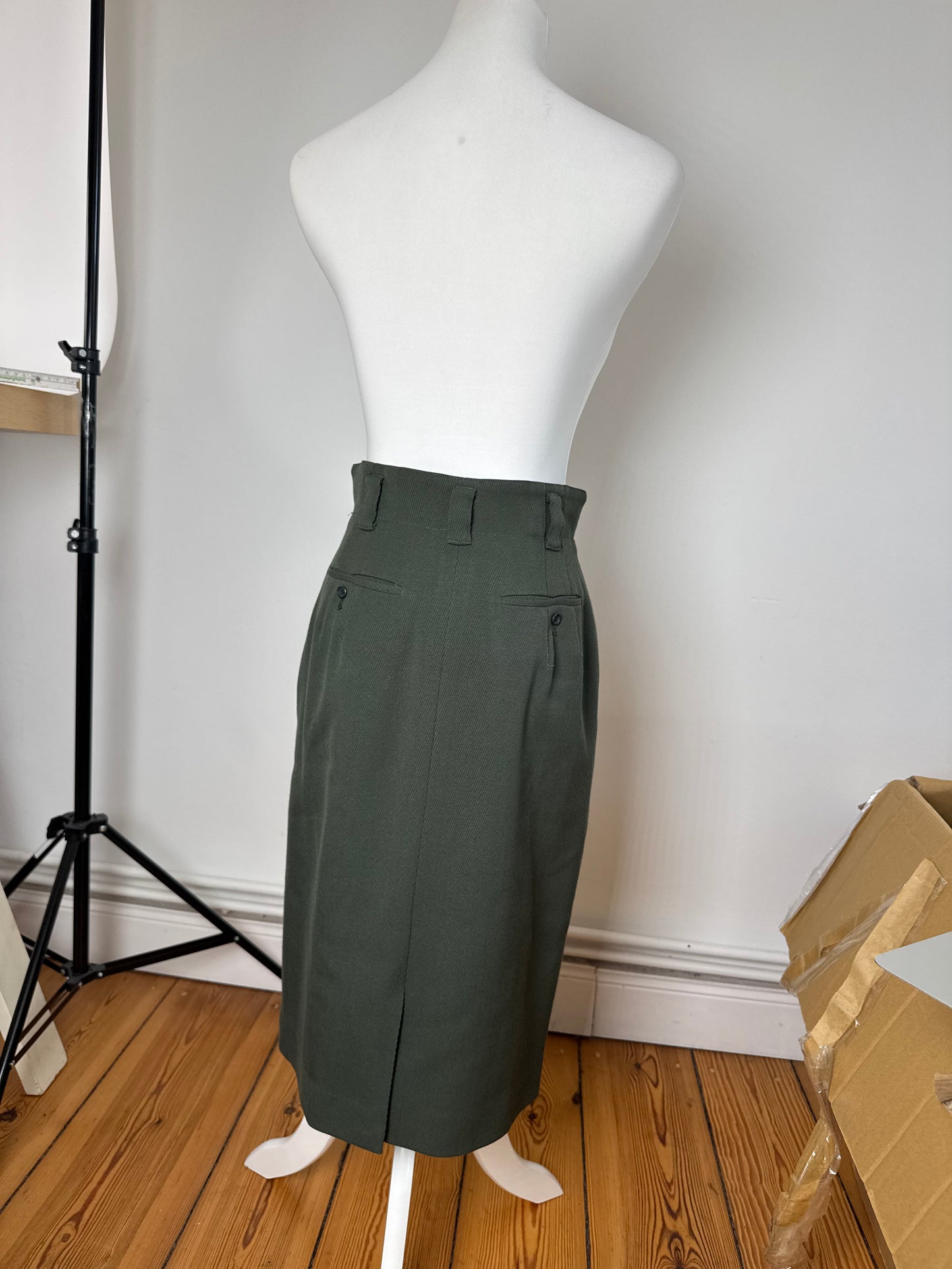 Vintage Dior Wool skirt Green M