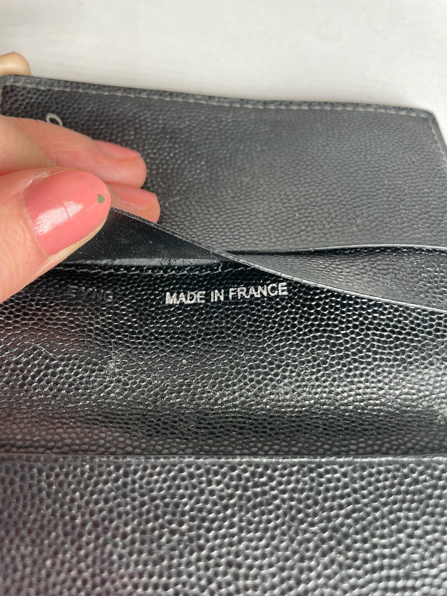 Vintage Cartier Leather Card Holder Black