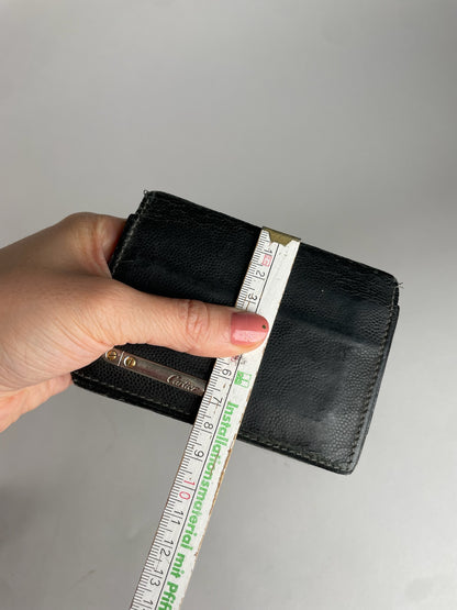 Vintage Cartier Leather Card Holder Black
