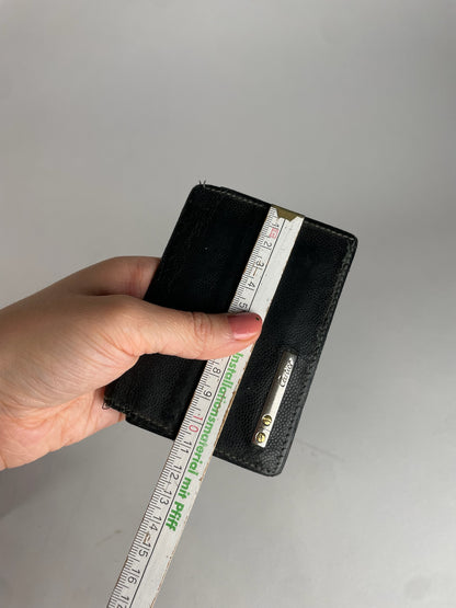 Vintage Cartier Leather Card Holder Black