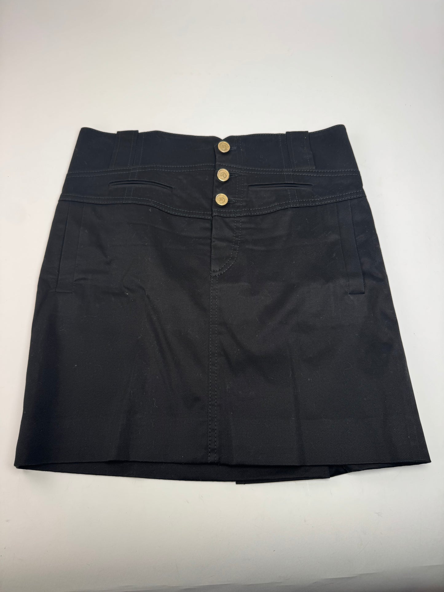 Vintage Gucci Denim Skirt Black Skirt 40/L