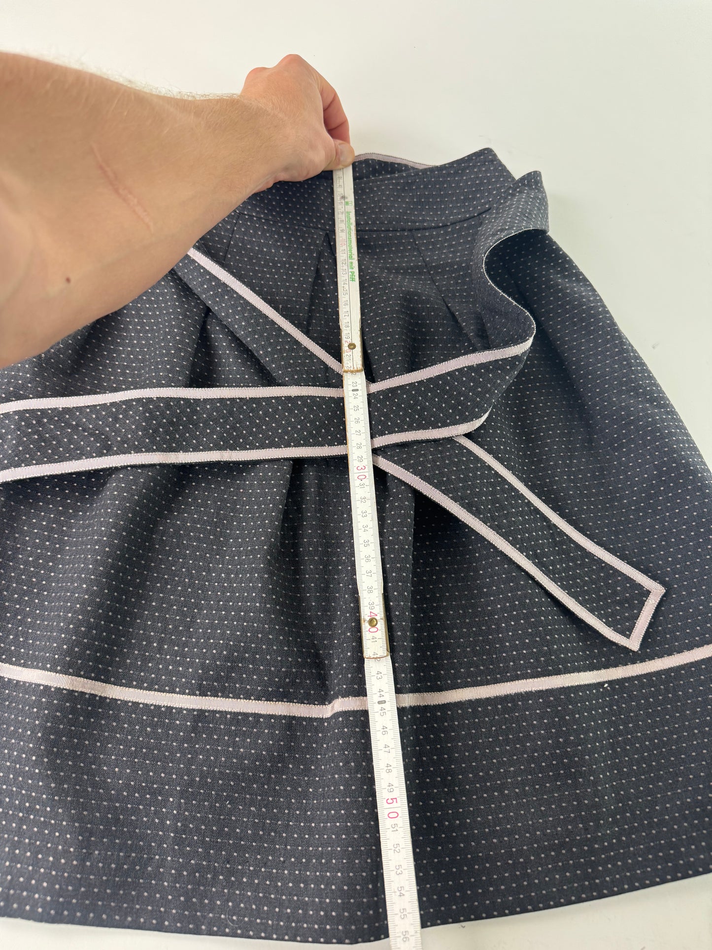 Vintage Courreges Skirt Black White 36/S