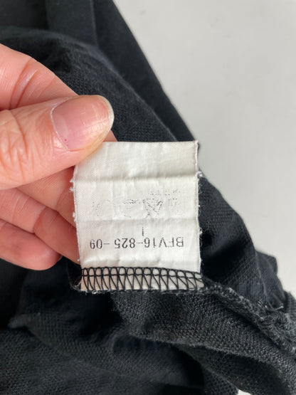 Vintage Burberry Men's Cotton Polo Shirt Black L