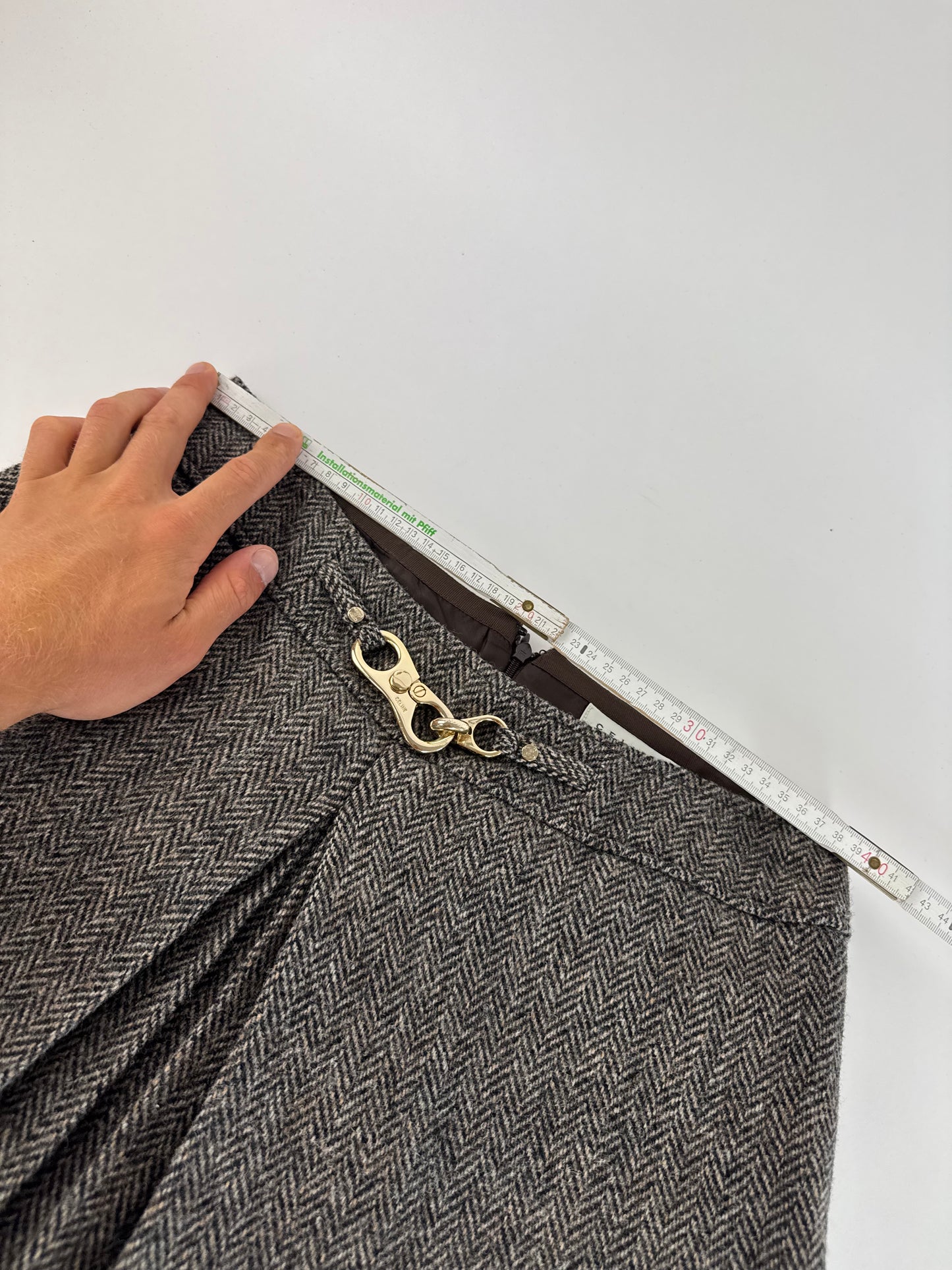 Vintage Celine Paris Wool Skirt 40