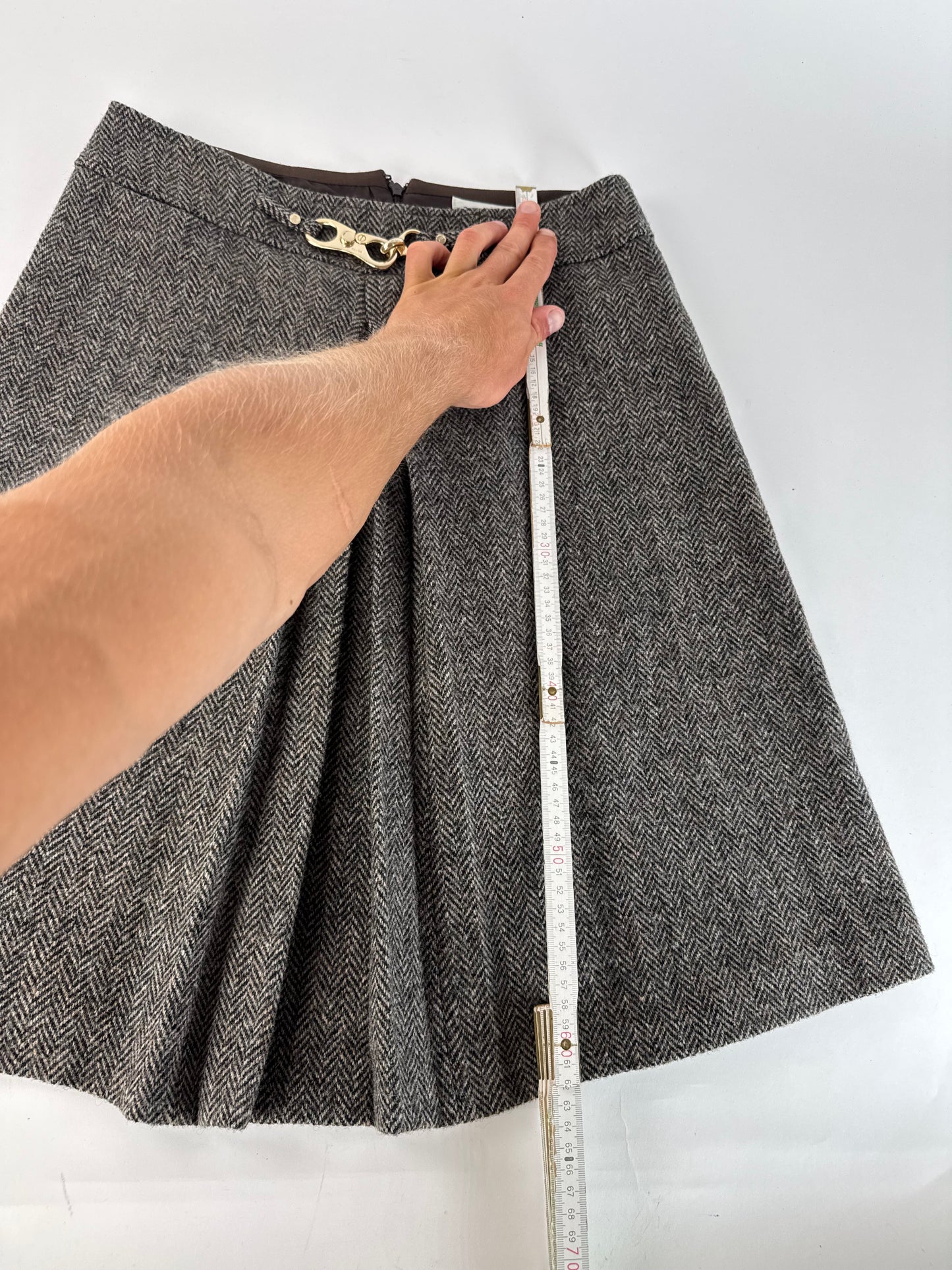 Vintage Celine Paris Wool Skirt 40