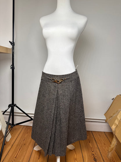 Vintage Celine Paris Wool Skirt 40