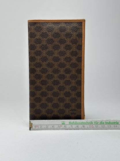 Vintage Celine Leather Monogram ID holder card holder brown