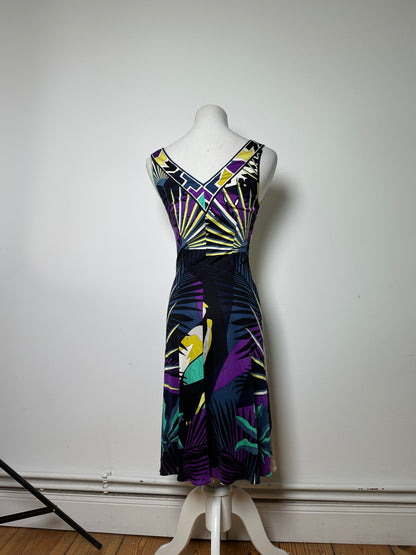 Vintage Pucci Silk Maxi Dress Early 2000s Multicolor S
